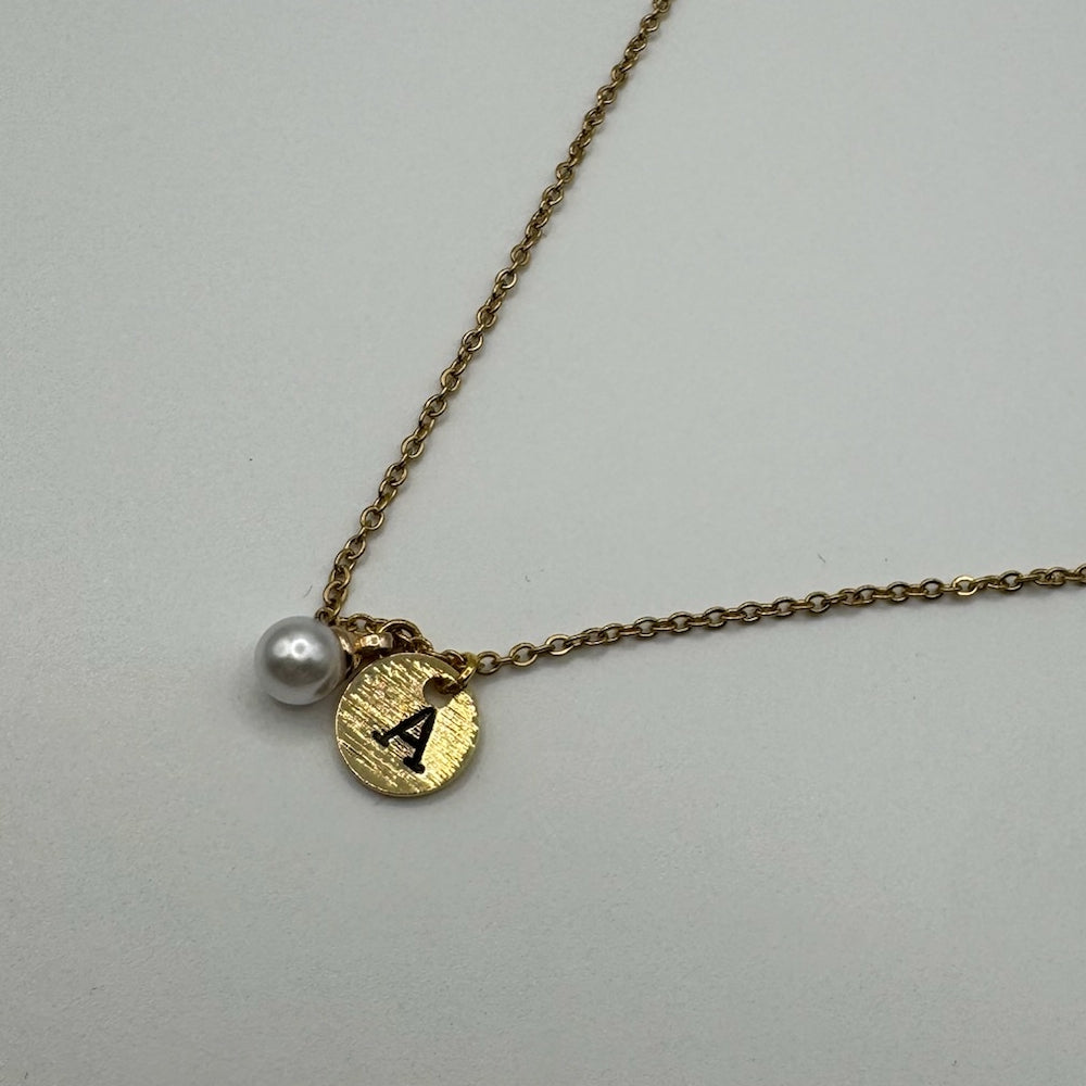 Pearl & Disc w/ Initial